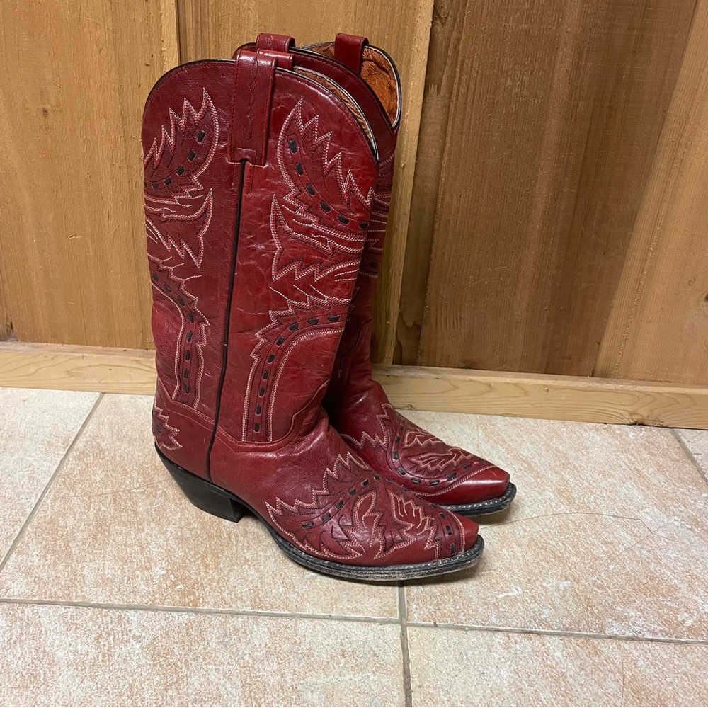Red Dan Post Cowboy Boots